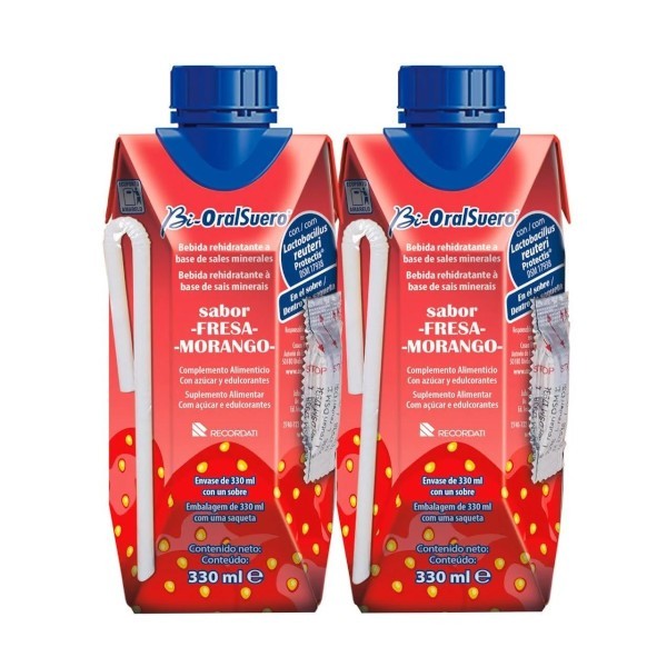 Bioralsuero Sabor Fresa Duplo (2 x 330 ml)