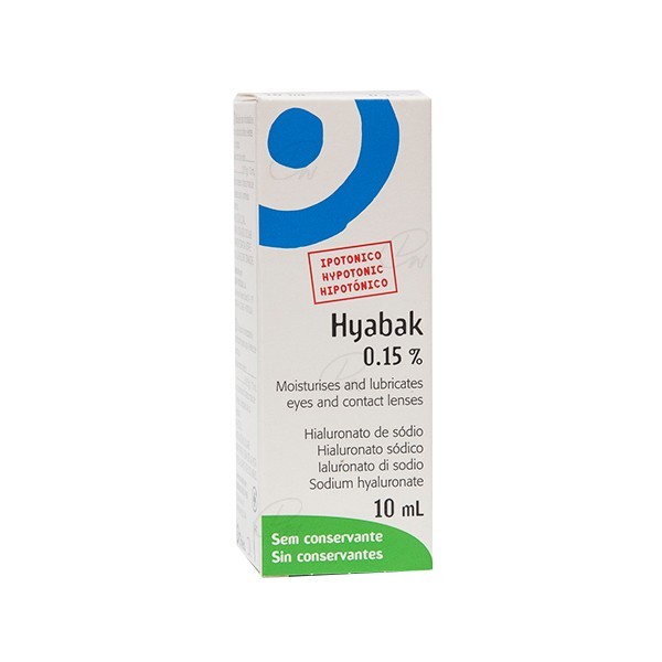 HYABAK 0,15% SOLUCIÓN OFTÁLMICA 10 ML
