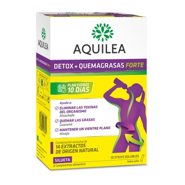 Aquilea Detox Quemagrasas forte 10 Sticks