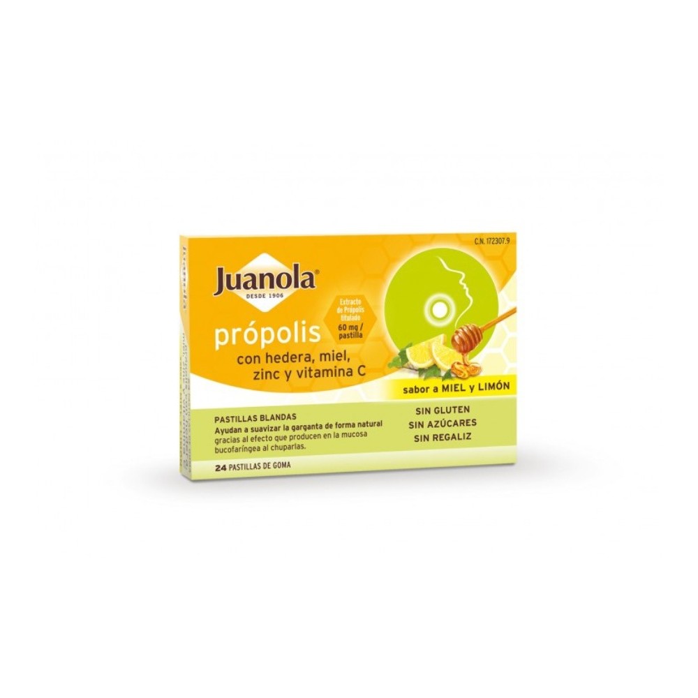 JUANOLA PROPOLIS HIEDRA MIEL Y LIMON 24...