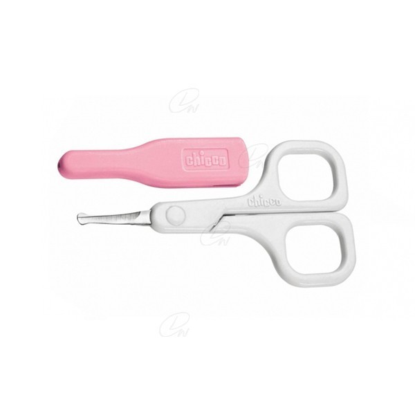 CHICCO TIJERAS SEGURIDAD UÑAS  RECIEN NACIDO ROSA