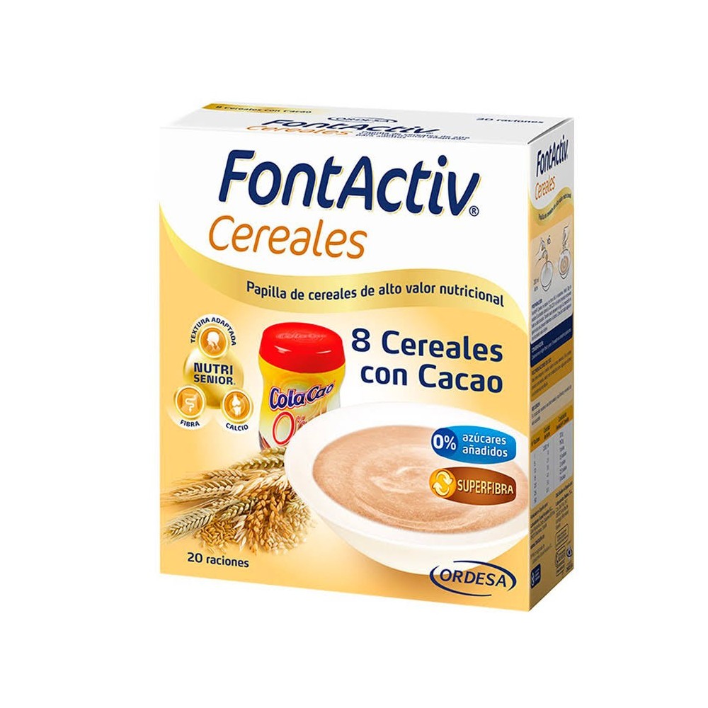 Fontactiv 8 Cereales con Cacao 500 Gr