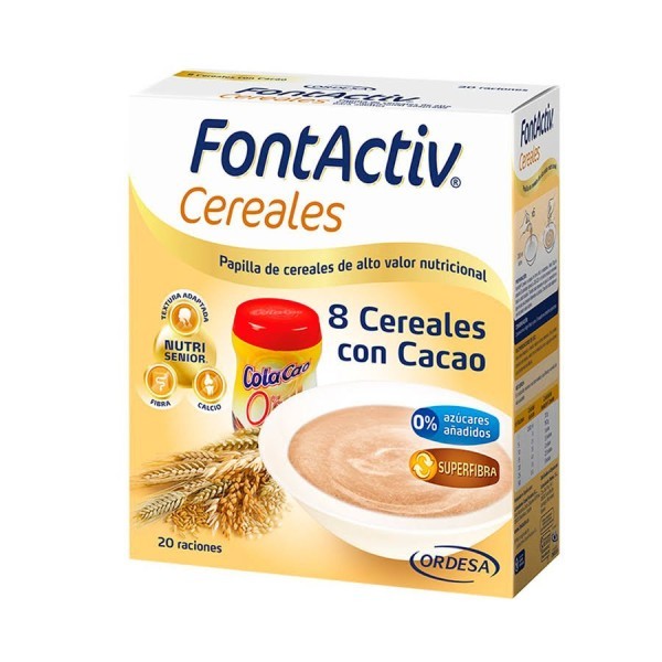Fontactiv 8 Cereales con Cacao 500 Gr