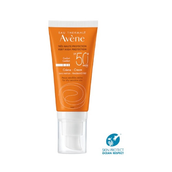 Avène Solar Crema Facial SPF 50+ Sin Perfume 50 ml