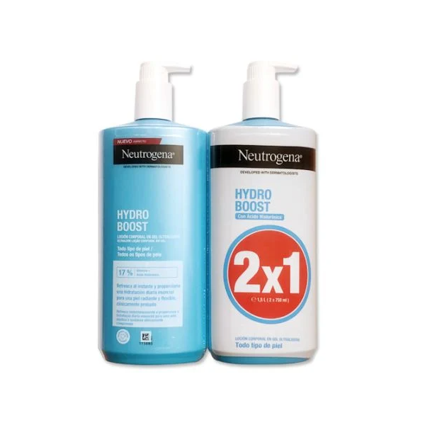 Neutrogena Hydro Boost Loción Corporal locio en Gel Duplo 2x750ml