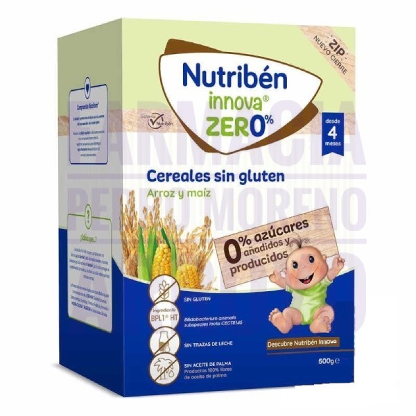 Nutribén Innova Cereales Sin Gluten 0% Azúcares 500 g  +4 meses