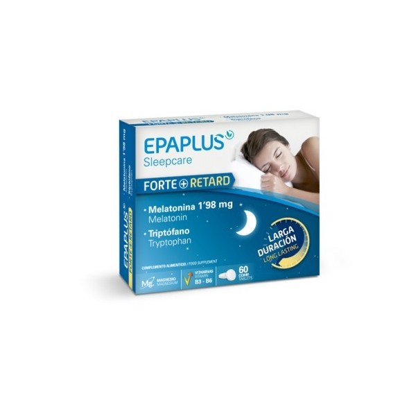 Epaplus Sleep Melatonina Forte Retard + Triptófano 60 Comprimidos