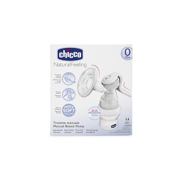 CHICCO SACALECHES MANUAL NATURAL FEELING SILICONA 0M