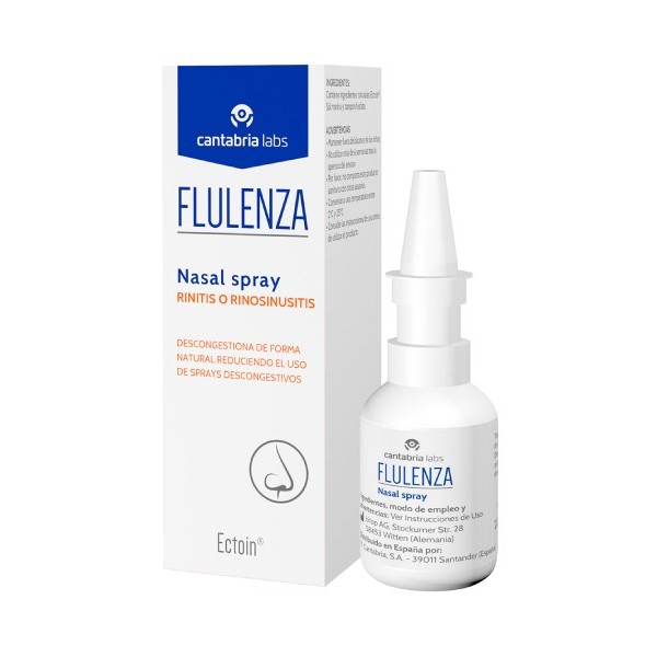 Flulenza Nasal Spray Descongestionante con Ectoína 20 ml