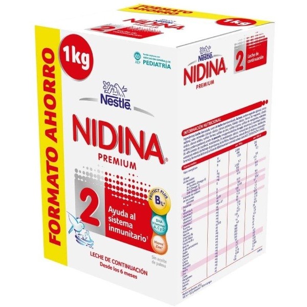 Nidina 2 Premium Leche de Continuación 1,2 kg
