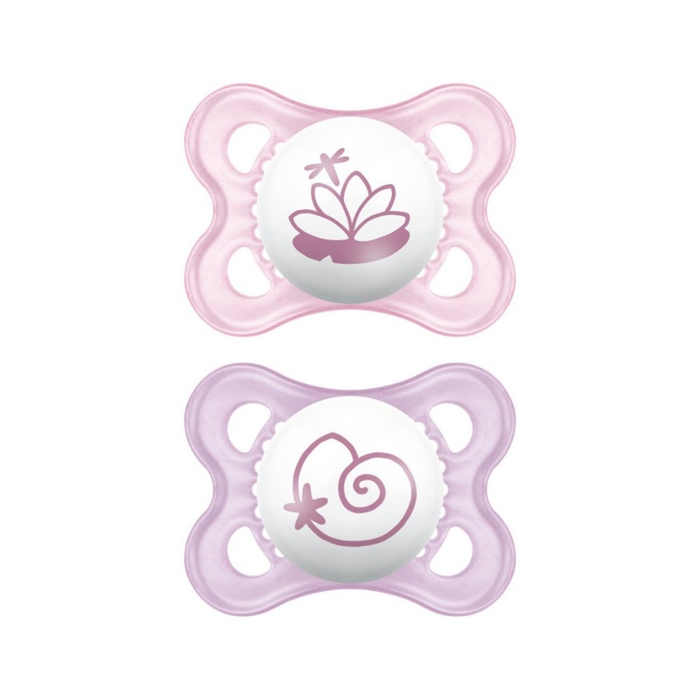 CHUPETE SILICONA MAM ORIGINAL 06 M PACK DOBLE ROSA