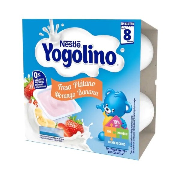 Nestlé Yogolino Fresa y Plátano 4 x 100g