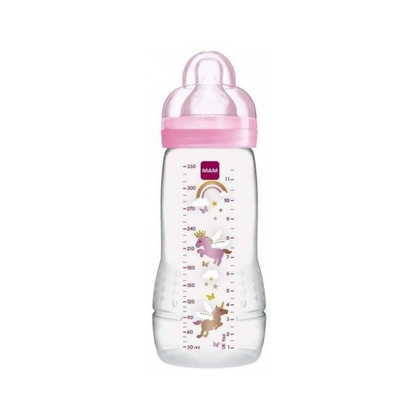 BIBERON MAM EASY ACTIVE 330 ML ROSA