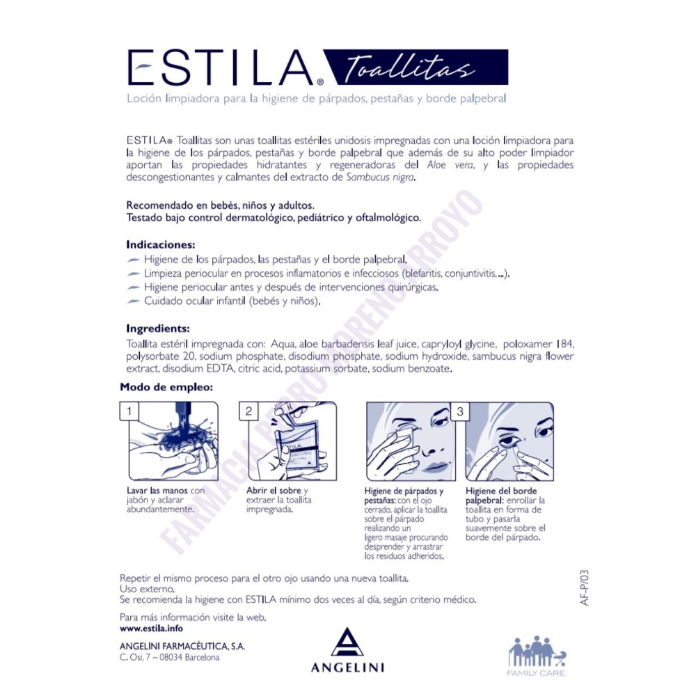 ESTILA TOALLITAS 60 UDS
