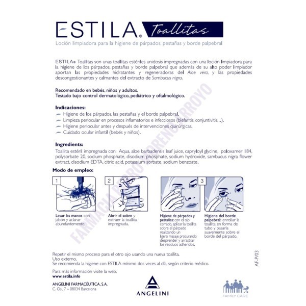 ESTILA TOALLITAS 60 UDS