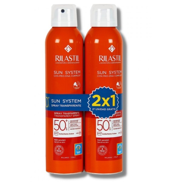 Rilastil Sun System Spray Transparente SPF 50+ Duplo (2x200 ml)