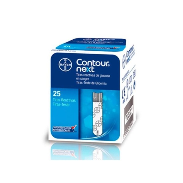 Ascensia Contour Next Tiras Reactivas Glucosa - 25 Uds