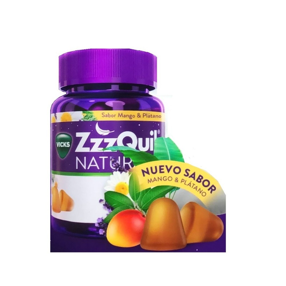 ZZZQUIL 60 GOMIS SABOR MANGO Y PLATANO