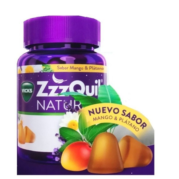 ZZZQUIL 60 GOMIS SABOR MANGO Y PLATANO