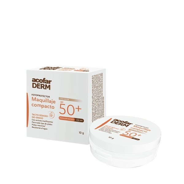 ACOFARDERM SPF 50 MAQUILLAJE COMPACTO  1 ENVASE 10 G