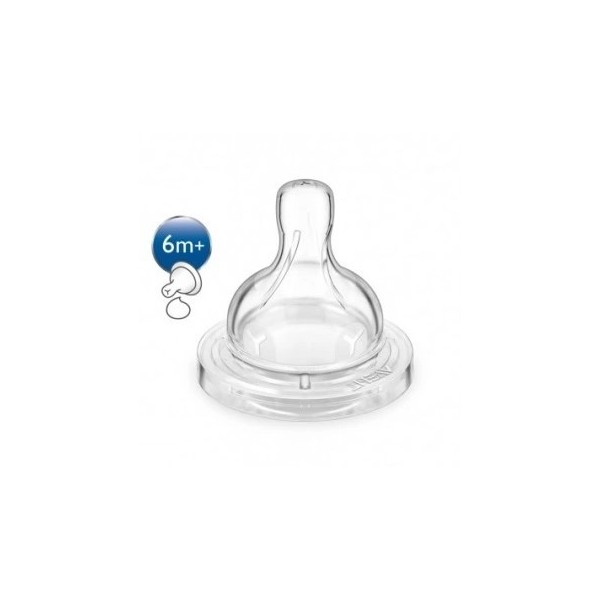 AVENT TETINA SILICONA ALIMENTOS ESPESOS  6 MESES 2 