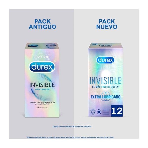 Durex Invisible Extra Fino Extra Lubricado Preservativos...