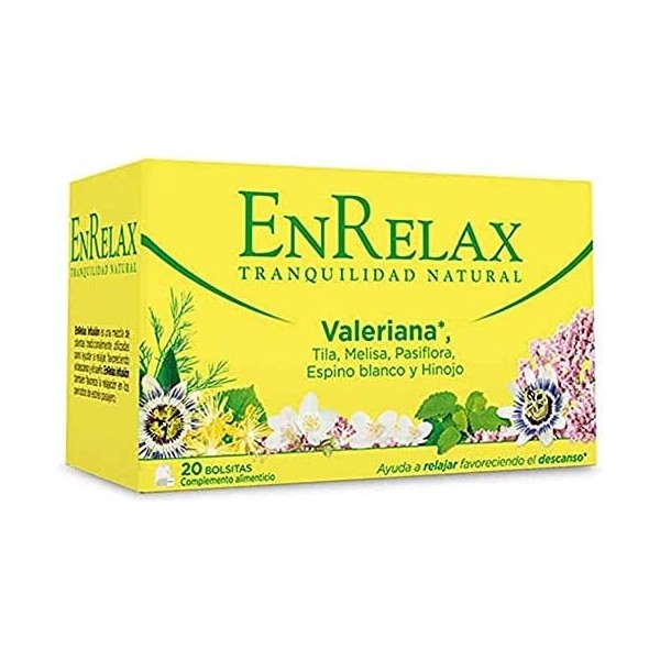 Enrelax Infusión 20 Bolsitas - Relajación y Ayuda al Sueño