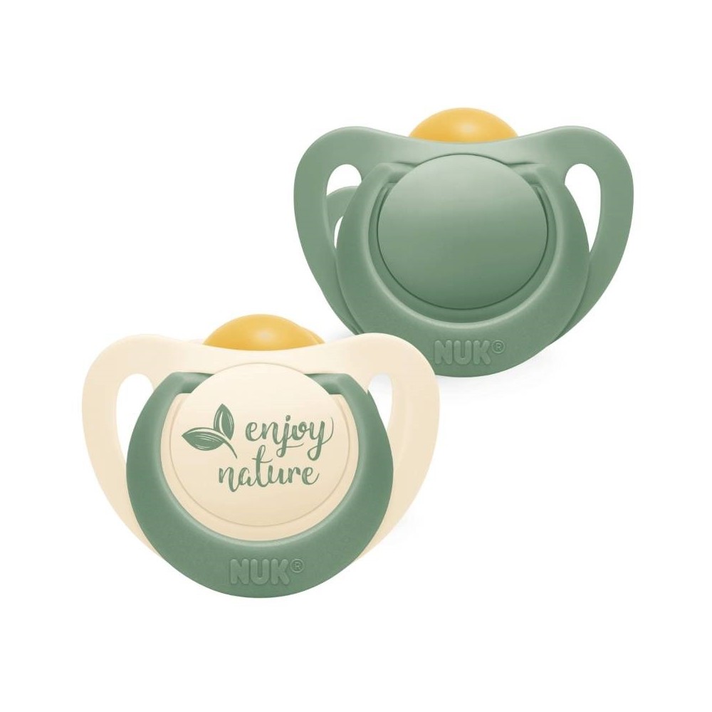 CHUPETE LATEX NUK NATURE 0  6 MESES 2 UNIDADES