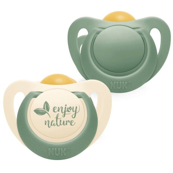 CHUPETE LATEX NUK NATURE 0  6 MESES 2 UNIDADES