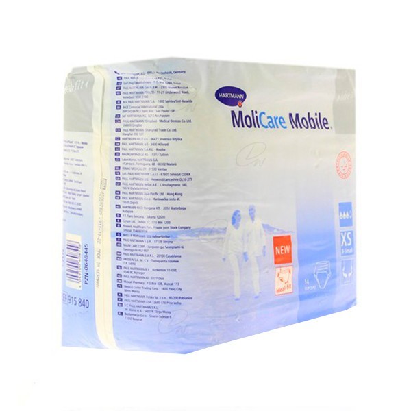 ABSORB INC ORINA LIGERA C SLIP MOLICARE MOBILE T XL 14 U