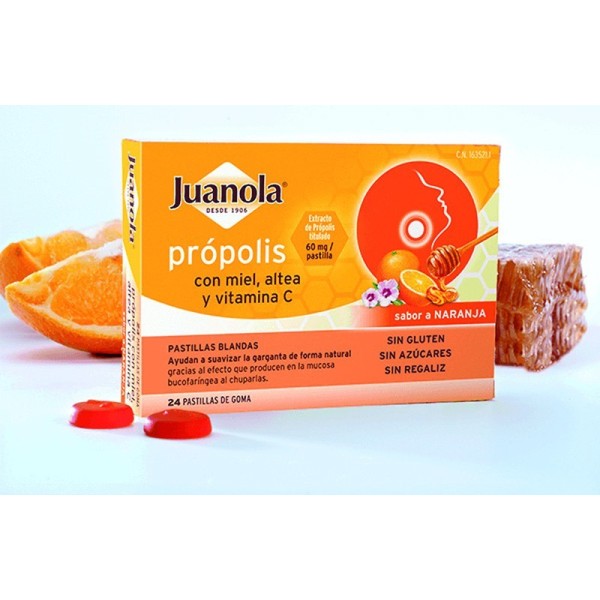 Juanola Própolis, Miel, Altea y Vitamina C 24 Pastillas -...