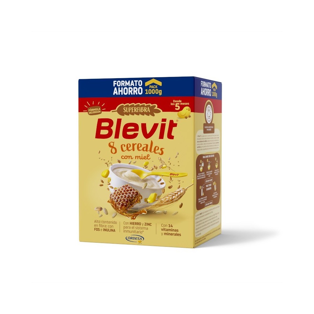 Blevit 8 Cereales con Miel Superfibra 1000 g -...