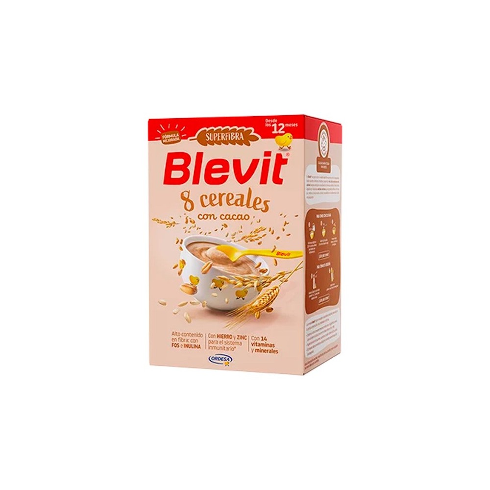 Blevit 8 Cereales Cacao Superfibra 500 g -...