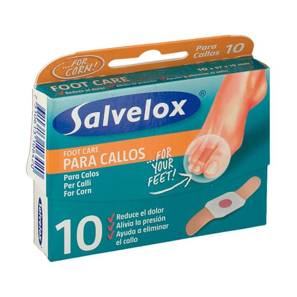 SALVELOX CALLOS CON ACIDO SALICILICO  10 UNIDADES 57 MM X 19