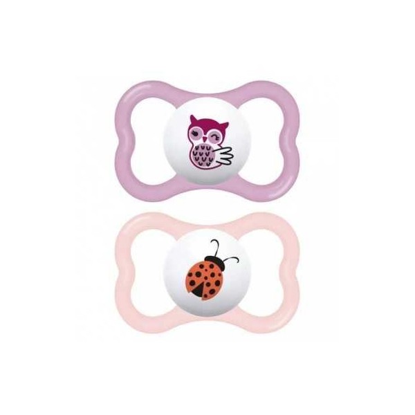 CHUPETE SILICONA SIMETRICA MAM SUPREME 2 UNIDADES R 6 MESES