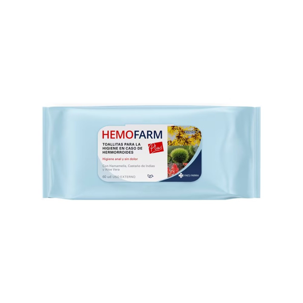 HEMOFARM PLUS TOALLITAS 60 UD