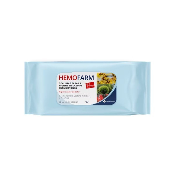 HEMOFARM PLUS TOALLITAS 60 UD