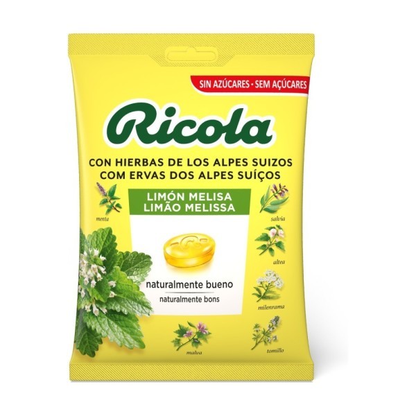 Ricola Caramelos Melisa Limón Sin Azúcar Bolsa 70 g