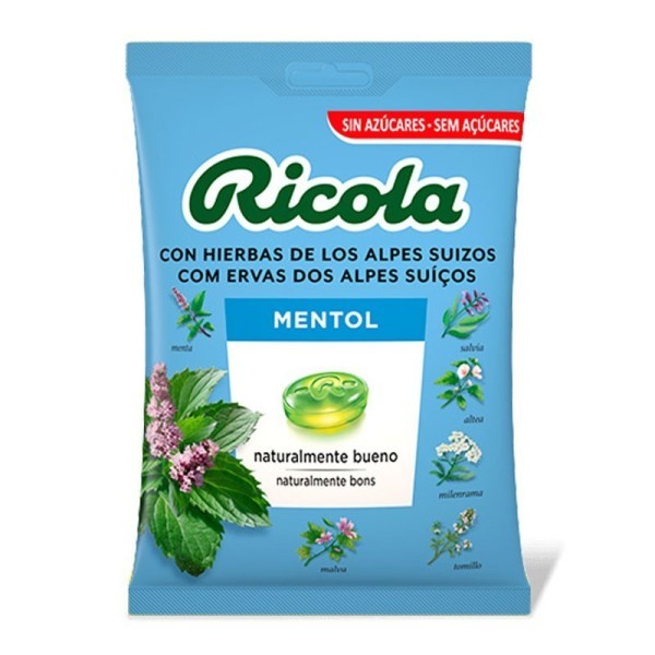 Ricola Caramelos Mentol Extra Fuerte Sin Azúcar Bolsa 70 g