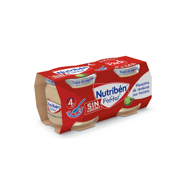Nutribén Potito Menestra de Verduras con Ternera 2x120 g