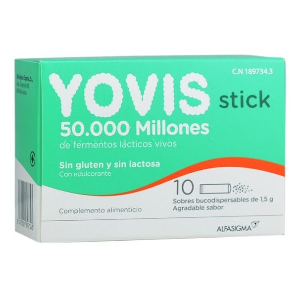 YOVIS  10 STICK BUCODISPERSABLES