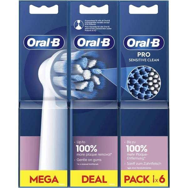 Oral-B Sensitive Clean - Pack 6 Cabezales de Recambio