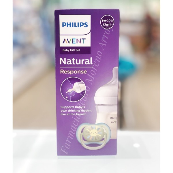 Philips Avent Biberón Natural Response 0m+ y Chupete 0-6m