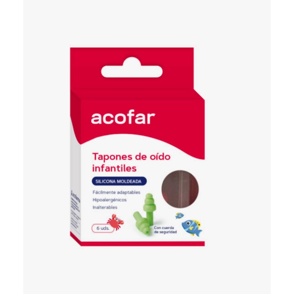 ACOFAR TAPONES OIDO SILICONA MOLDEADA INFANTIL...