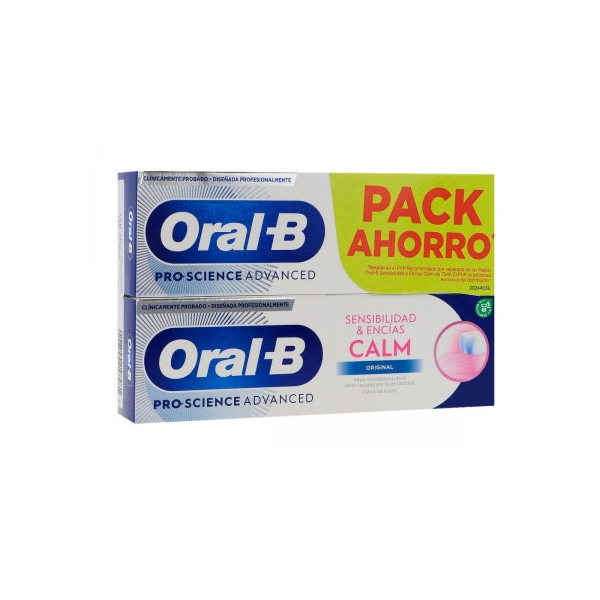 ORALB PASTA SENSIBILIDAD  ENCIAS CALM ORIGINAL  2 TUBOS 75 ML