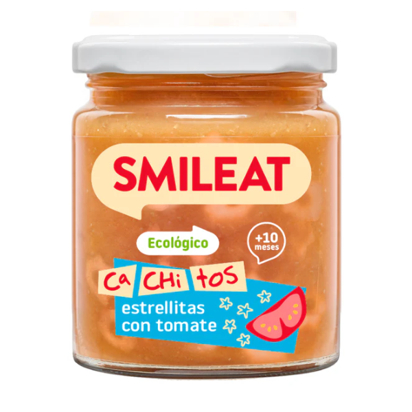 SMILEAT CACHITOS  1 TARRITO 230 G SABOR ESTRELLITAS CON TOMATE