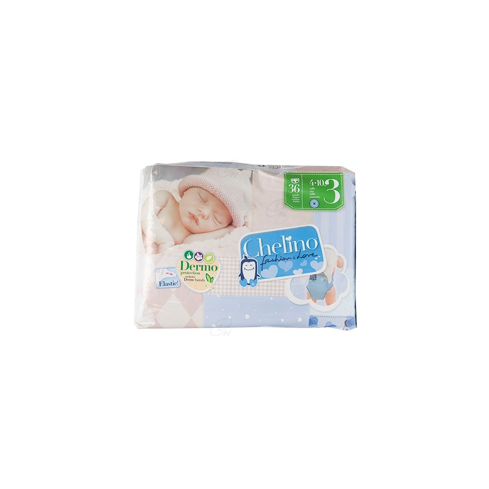 PAÑAL CHELINO INFANTIL T 3 4  10 KG 36 PAÑALES