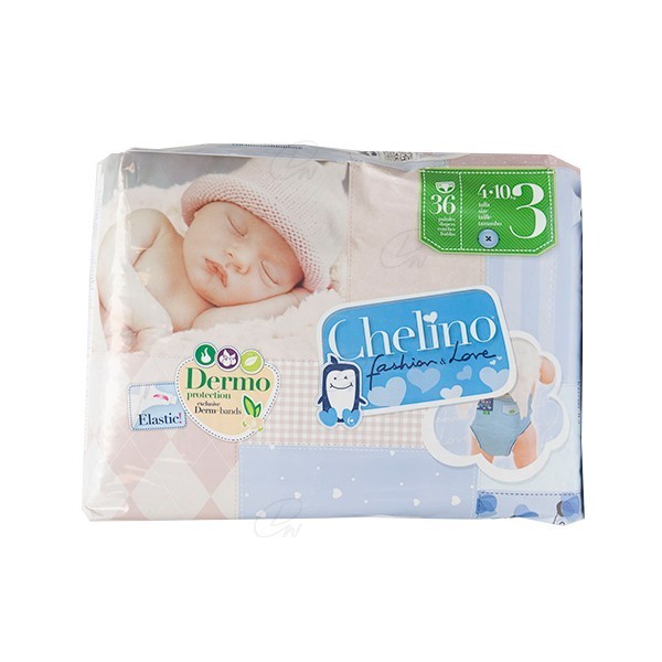 PAÑAL CHELINO INFANTIL T 3 4  10 KG 36 PAÑALES
