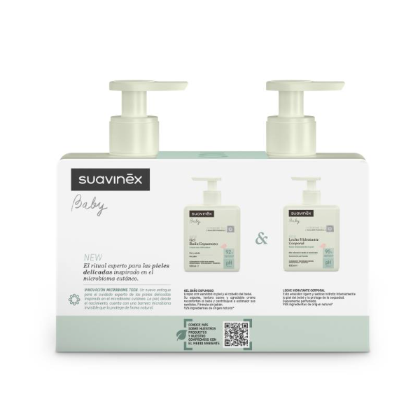 Suavinex Pack Duplo: Gel-Champú Espumoso + Loción Hidratante