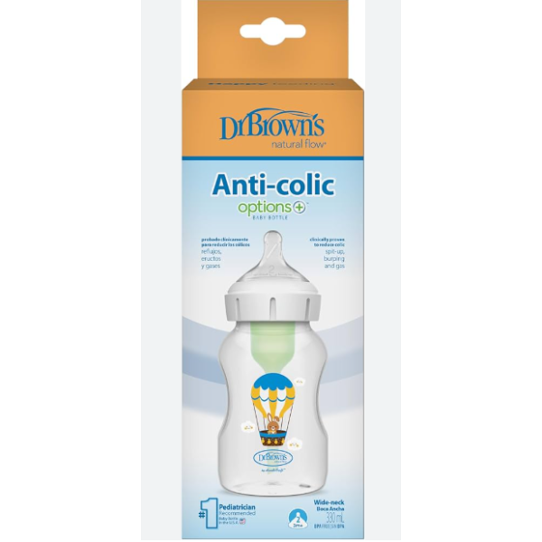 BIBERON ANTICOLICOS TETINA SILICONA BOCA ANCHA DR BROWNS NA